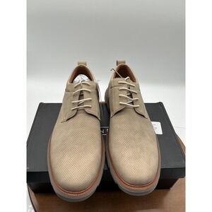Aston Marc Mens Eglon-01 Camel Perforated Casual Oxford Shoes Size 8.5 M